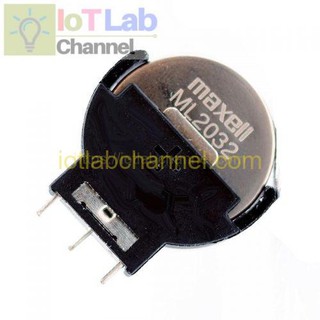 Đế pin CR2032/2025 BS-5 chân cắm đạng đứng (set 5 cái)