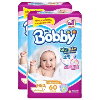 Bỉm/Tã giấy Bobby Newborn 2 siêu thoáng