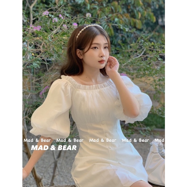 ] 🌱 VÁY- ĐẦM TRẮNG TRỄ VAI TRƠN CÚC BỌC H.N 🌱 VÁY TRẮNG HỞ VAI ĐẸP | BigBuy360 - bigbuy360.vn