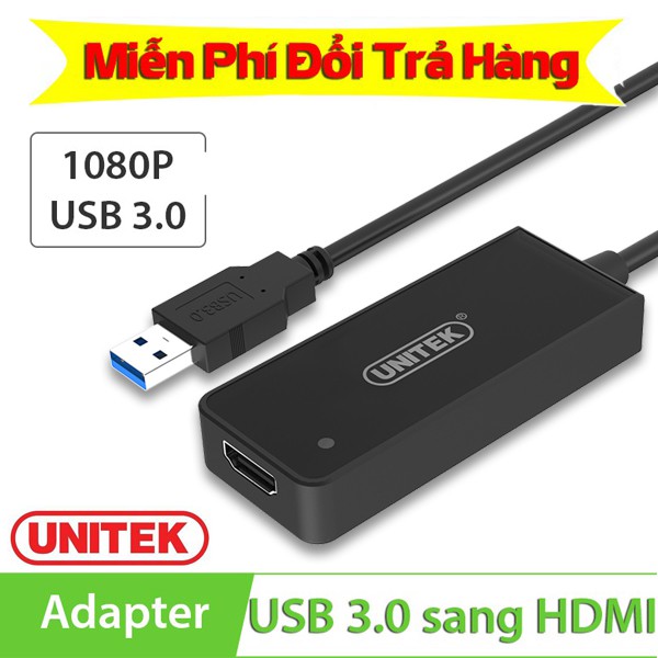 Cáp chuyển đổi [USB 3.0 to HDMI Full HD 1080P] Chính Hãng Unitek Y-3702