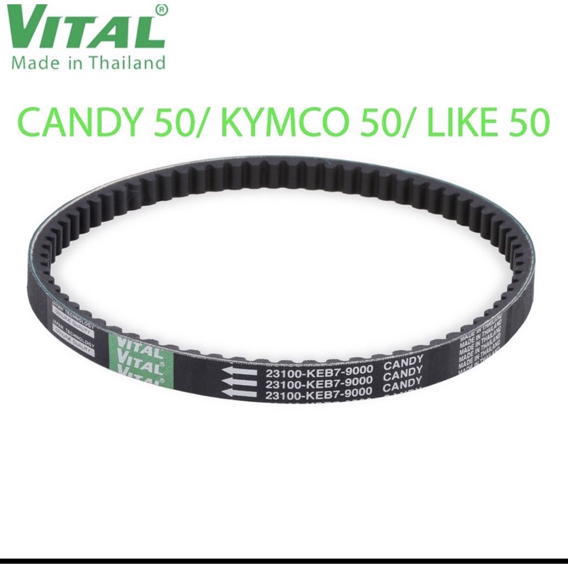 Dây curoa cho xe Sym candy 50/ kymco 50 hieu Vital chinh hang thai lan