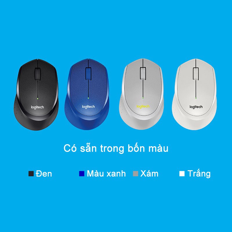 Chuột không dây Logitech M330 Silent Plus - Yên lặng không có âm thanh, chuột công thái học-LJM300