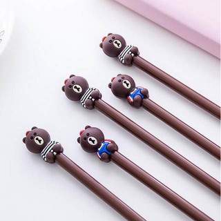 Bút gấu Brown mặc áo