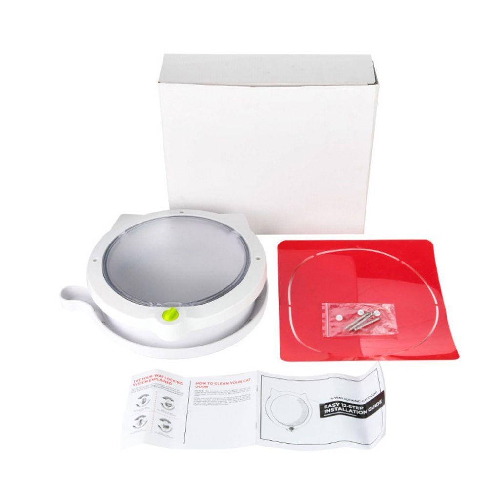 YNATURAL Cửa Khóa 4 Chiều Hình Tai Mèo Dành Cho Thú Cưng