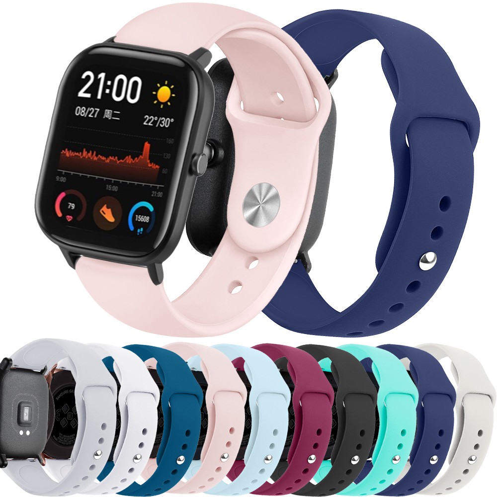 Dây đồng hồ silicon 20mm đeo tay cho Huami Amazfit GTS / Amazfit Bip / Bip S / Bip U