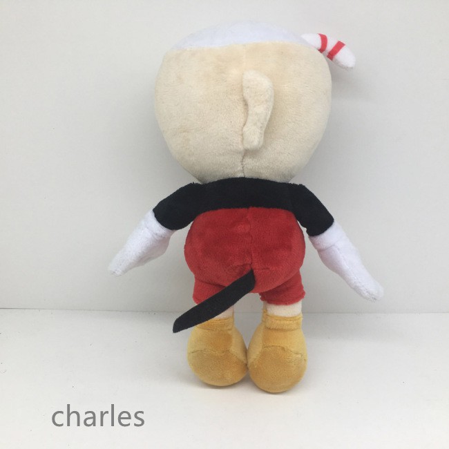 Đồ chơi nhồi bông hình Cuphead 9.8 inch