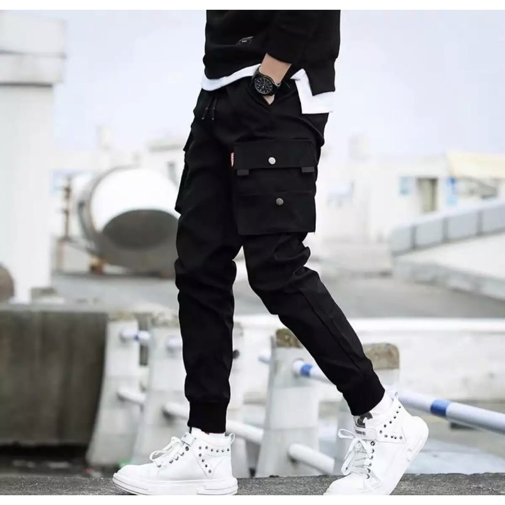 Quần Jogger Kaki dạng thun Hộp Phong Cách Đường Phố Cá Tính ZENKODLMEN JOGGER NAM 9000019