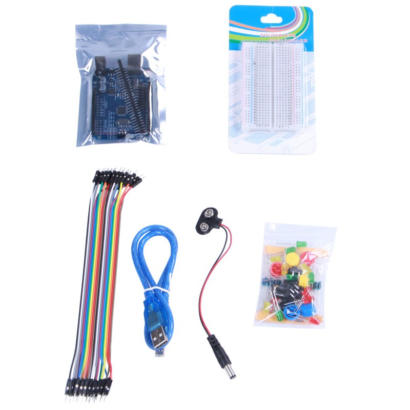 1 Bộ Kit Uno R3 Mini Breadboard Led Jumper Wire For Arduino