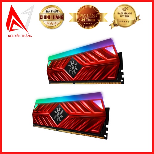 Ram máy tính Adata Xpg Spectrix D41 Red RGB 16GB (2 X 8GB) DDR4 3200 chính hãng