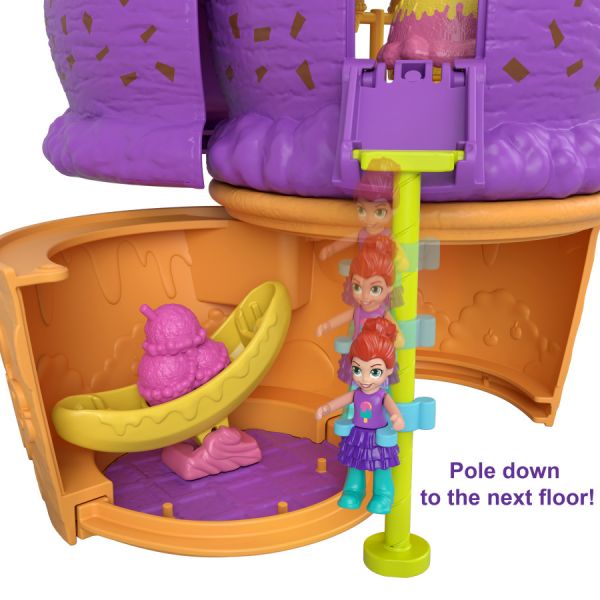 Đồ chơi POLLY POCKET - Polly Pocket Kem Ốc Quế mã HBF15/HBF14