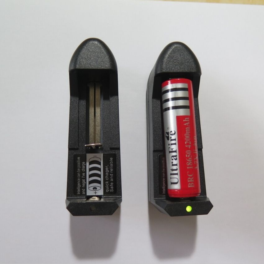 Sạc Pin li-ion 3.7V 18650, 16340, 26650 ... Loại 1 Viên  - SPCD1