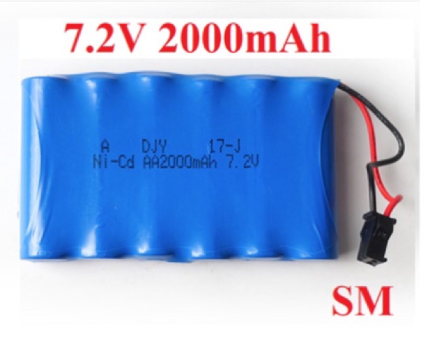 Pin cho xe điều khiển ni-cd 7.2v 2000mah