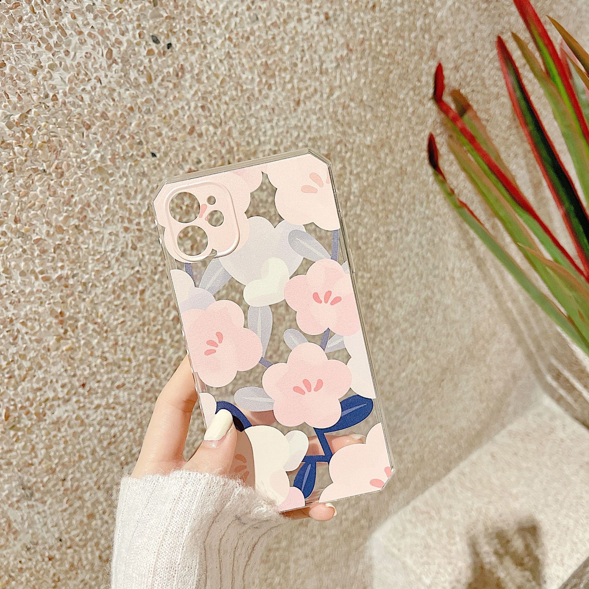 Ins style retro flower girl mobile phone case for Apple iphone 5/5s/6/6plus/6s/6splus/7/7plus/8/8plus/x/xr/xs/11/12/pro/max/plus/promax