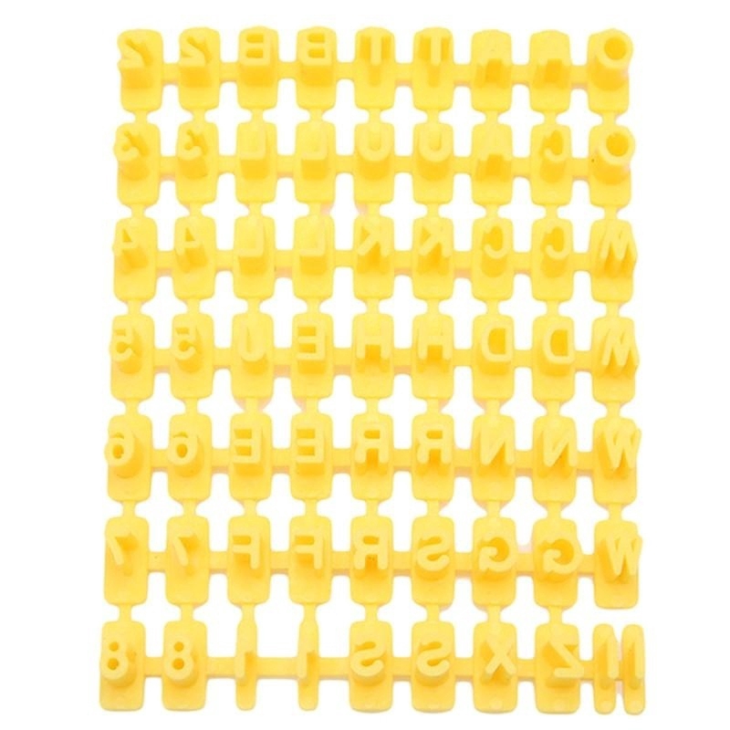 Bộ 26 cái khuôn nhấn trang trí bánh kẹo hình chữ cái alphabet A-Z DIY