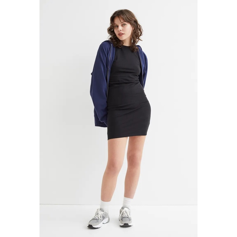 Váy Đầm Công Sở Dạo Phố Nữ Đẹp Thun Cotton Mềm Mịn - Đầm Du Lịch Dáng Ôm Body Cổ Tròn Sexy Trangnauth F252