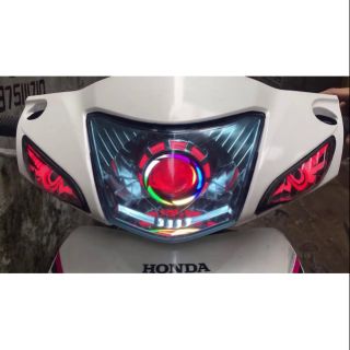 Đèn Pha Bi Cầu 7 Màu Xe Máy