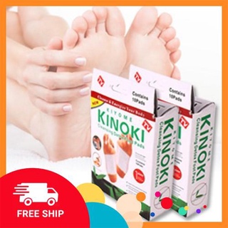 [Mã LIFEBKM1 giảm 10% tối đa 1 triệu đơn từ 500k] [FREE SHIP] Hộp 10 miếng dán thải độc bàn chân Kinoki