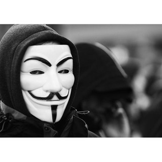 Mặt Nạ Hacker Anonymous - Có đèn phát sáng