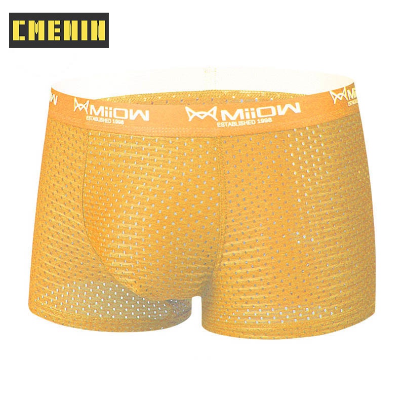 1 Quần Lót Boxer Nam Bằng Nylon Thoải Mái Gợi Cảm MW808