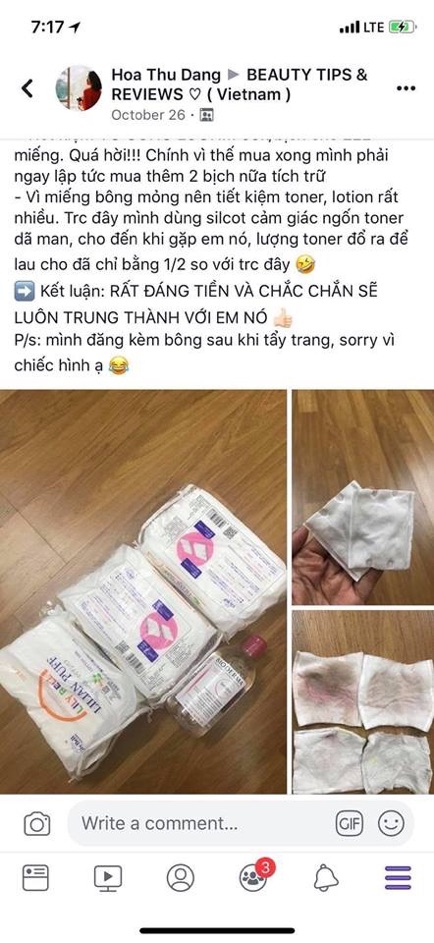 Bông tẩy trang Lily Bell của nhật | BigBuy360 - bigbuy360.vn