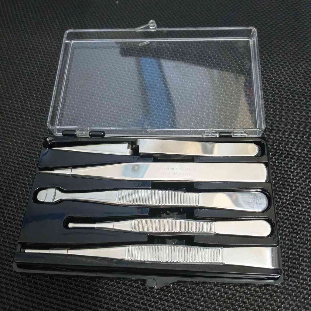 Bộ nhíp bằng thép không gỉ 5 chi tiết Anex Nhật Bản No.1090