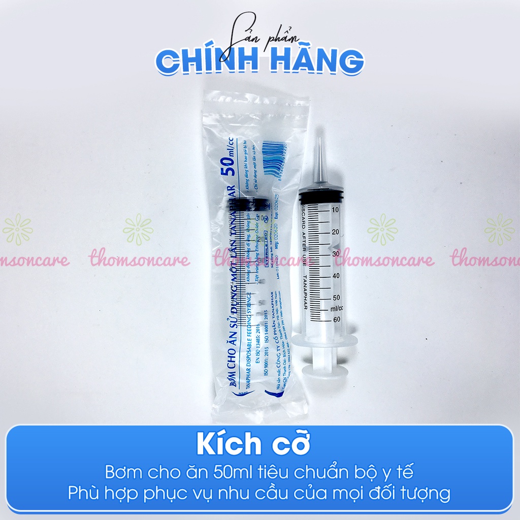 Bơm cho ăn tiệt trùng - dung tích 50ml trong gói riêng, sử dụng 1 lần