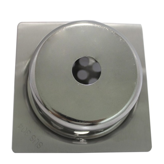 Phễu thoát sàn sân thượng có cầu chắn rác inox 304