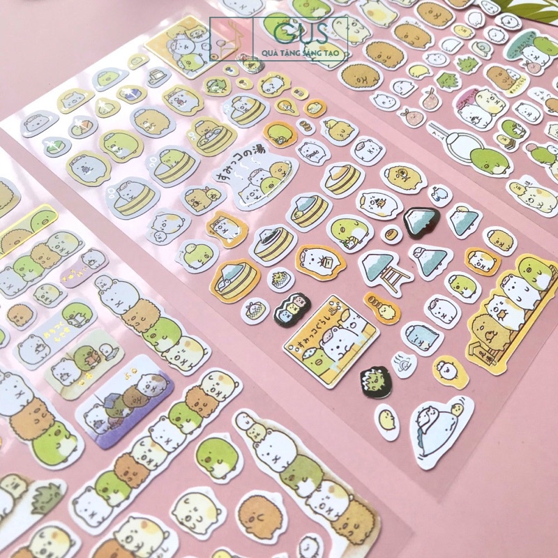 Sticker dán Cao Cấp trang trí quà tặng sáng tạo GusShop