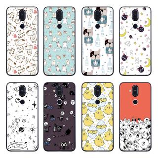 Ốp lưng in hình chó mèo dễ thương dành cho Nokia 3.1/5.1 Plus/X5/6.1 Plus/X6 /7.1 Plus/X7