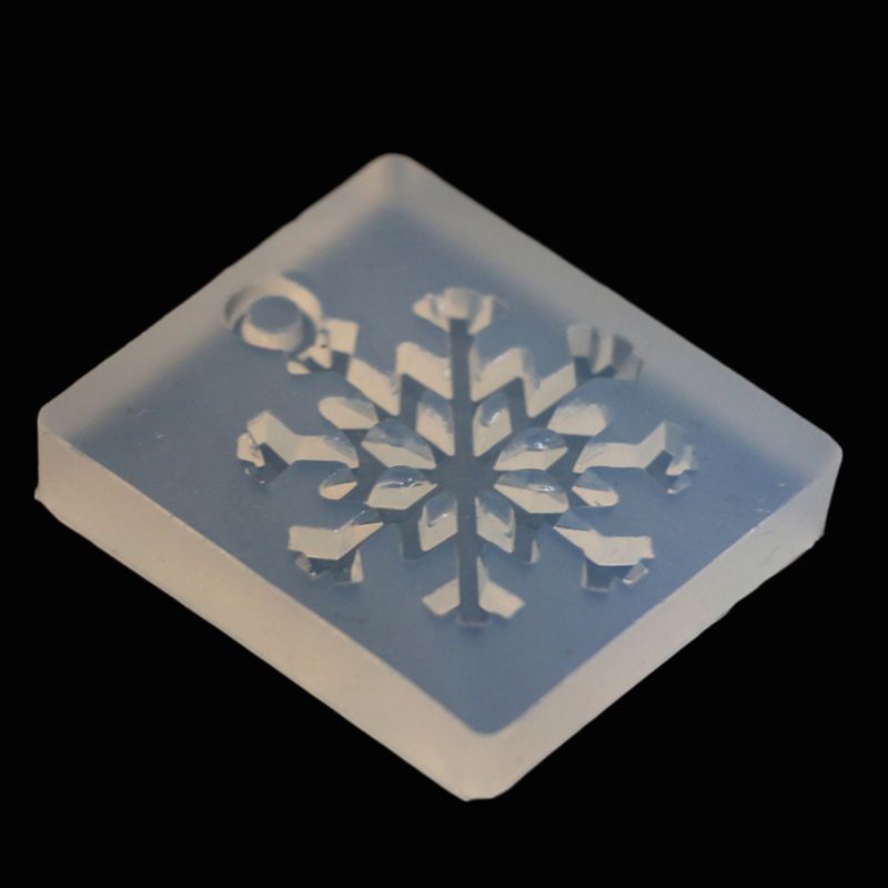 Khuôn silicone tạo hình làm mặt trang sức hình bông tuyết DIY