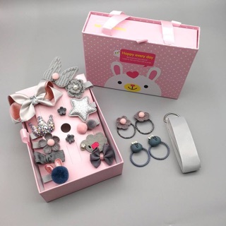 Set kẹp tóc bé gái 18 chi tiết