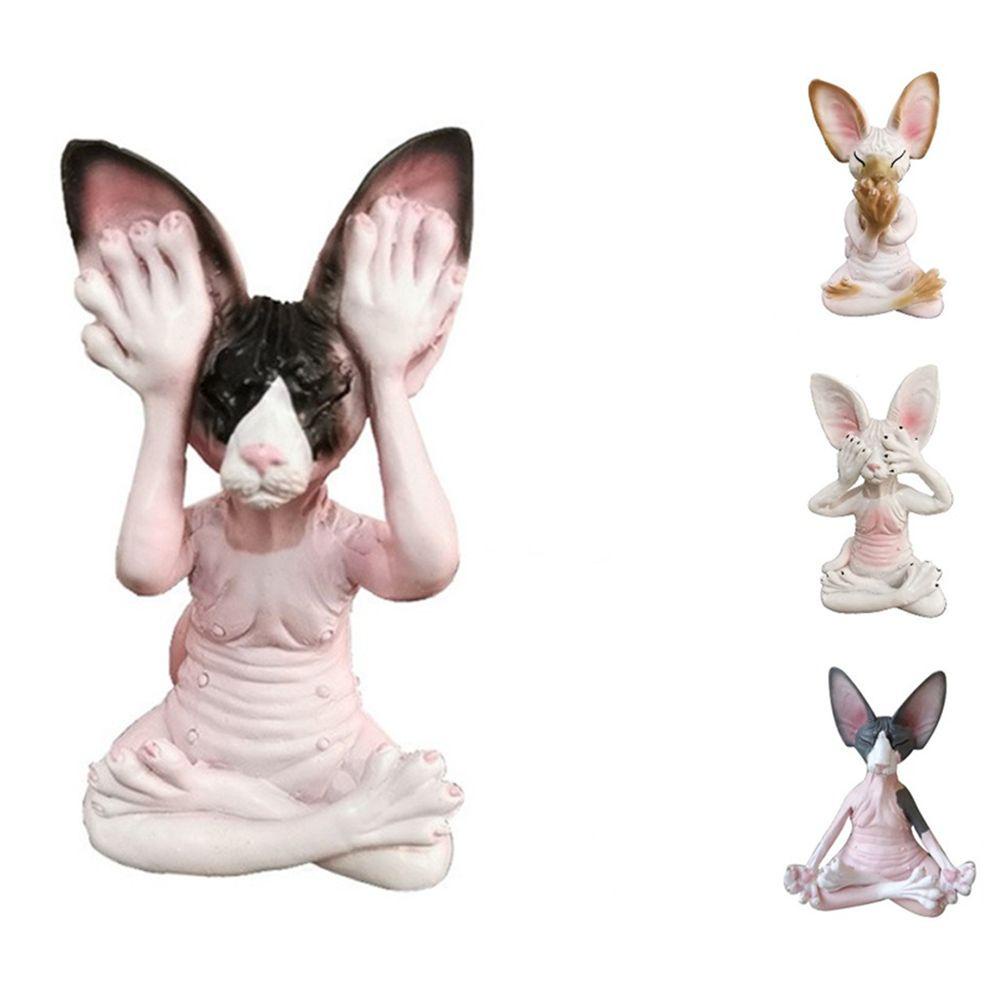 Mô Hình Mèo Sphynx Trang Trí Tiểu Cảnh