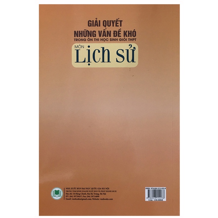 Sách - Giải quyết những vấn đề khó trong Ôn thi Học sinh giỏi THPT Môn Lịch Sử