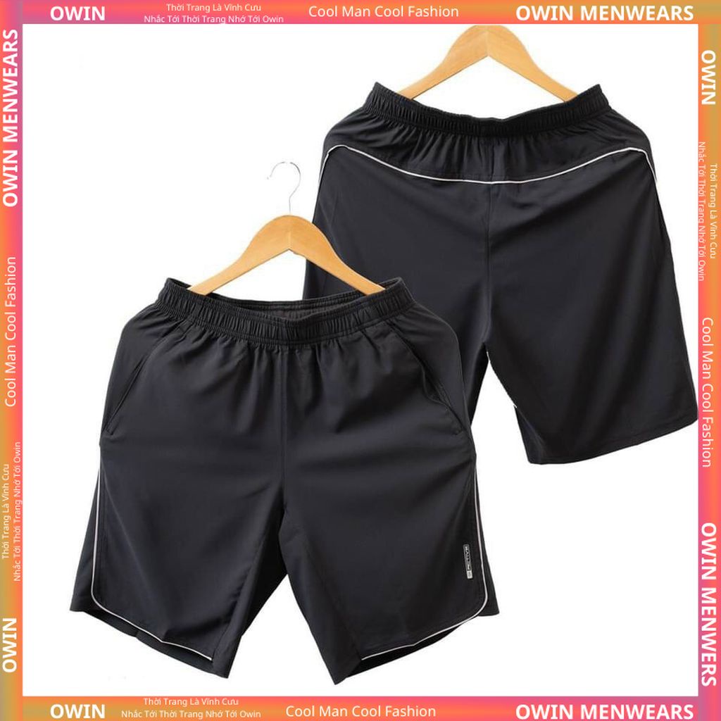 Quần Đùi Nam mặc nhà cao cấp Vải Gió Quần Short thể thao Nam Chun Mềm Mại - OWIN