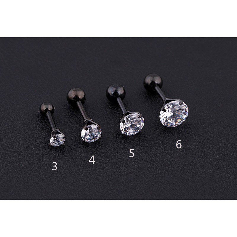 Bộ 4 bông tai đính đá giả sang trọng cho nữ