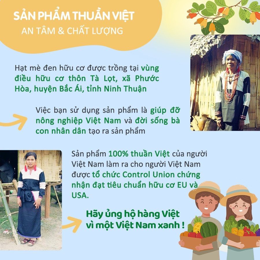 Mè đenhữu cơ chưa rang thuần chủng cao cấp, không biến đổi gen - ảnh sản phẩm 3