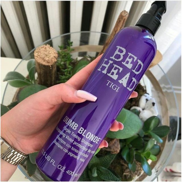 DẦU GỘI TÍM TIGI BEDHEAD BLONDE SILVER USA 400ML KHỬ ÁNH VÀNG CHO TÓC