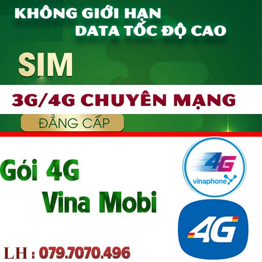 SIM 4G MAX DATA MOBI TRỌN GÓI 12 THÁNG