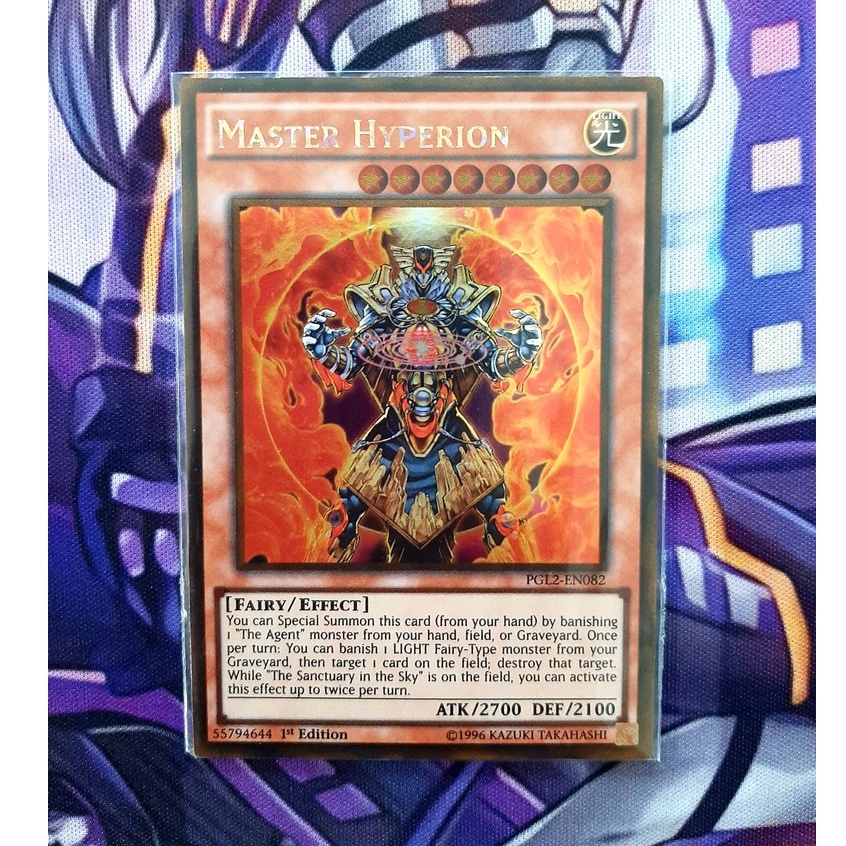 THẺ BÀI YUGIOH MONSTER - Master Hyperion - PGL2-EN082 - Gold Rare 1st Edition