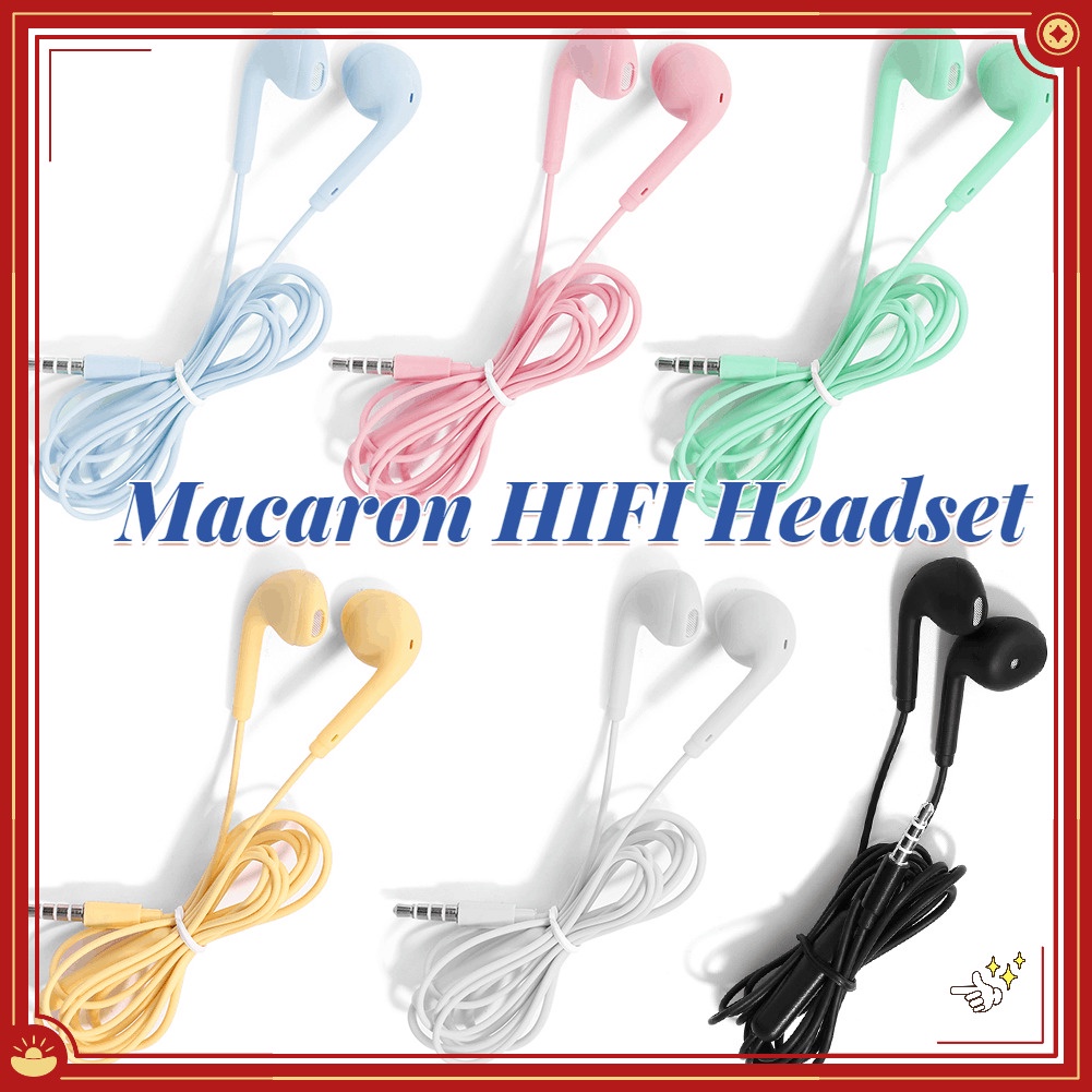Tai Nghe Nhét Tai Có Dây 1.2M Kèm Mic Giắc Cắm 3.5mm Kiểu Dáng Hoạt Hình Dễ Thương