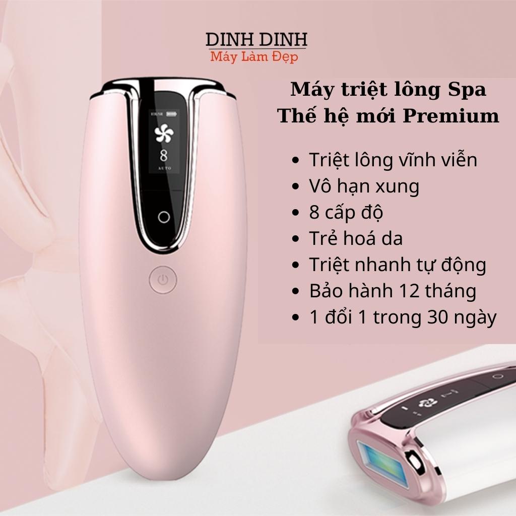 Máy Triệt Lông Vĩnh Viễn Mini 8 Cấp Độ Vô Hạn Xung PRIMIUM-Có Trẻ Hóa Da, Tặng Kính+ Gel+Dạo Cạo