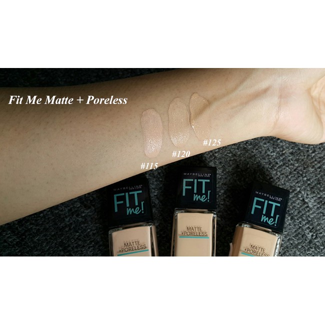 [Có Vòi Nhấn] Kem nền lì tự nhiên Maybelline Fit Me Matte Poreless Foundation 30ml