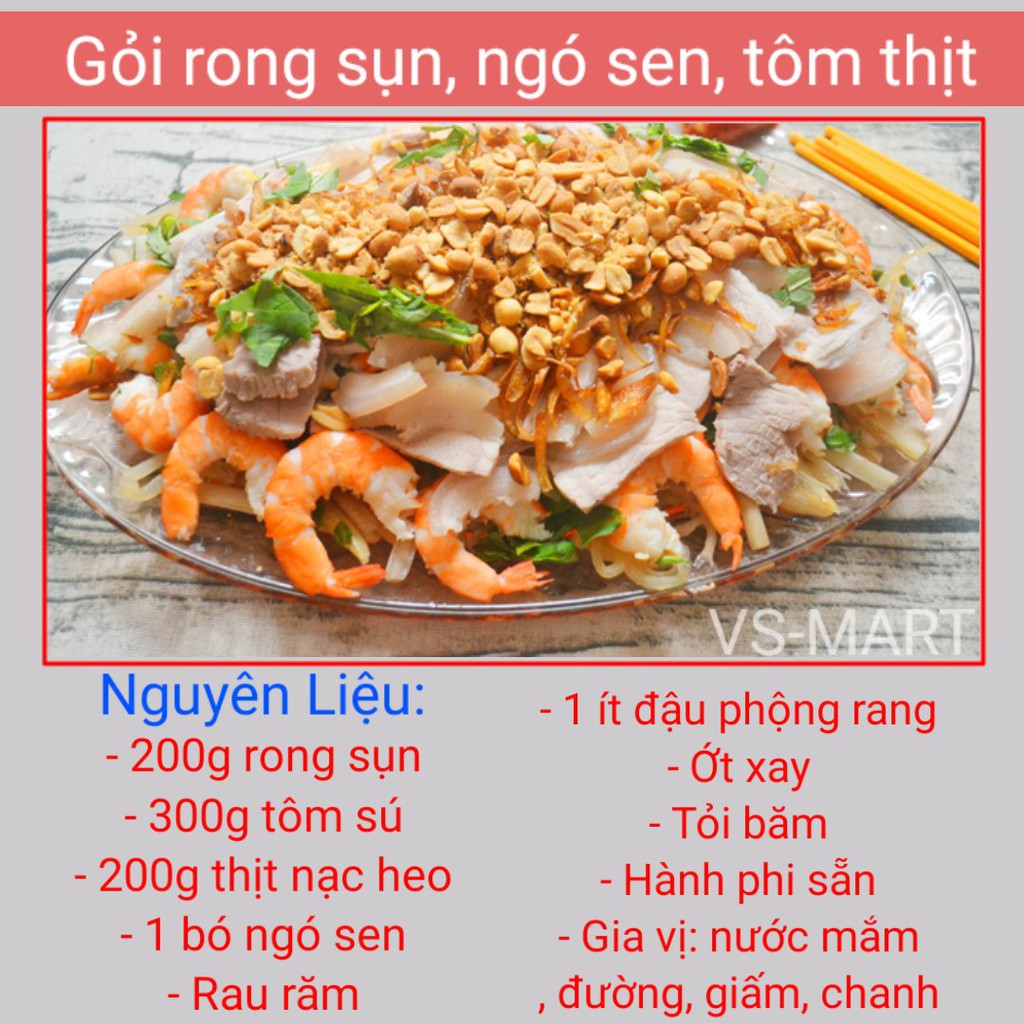 Rong sụn gai🌿Sấy khô🌿Đặc sản nha trang 100%tự nhiên/ Làm gỏi chay /  gỏi hải sản/Khối lượng 200g /Sea Việt | BigBuy360 - bigbuy360.vn