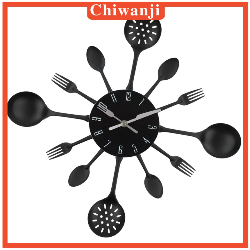 [CHIWANJI] Stainless Steel Wall Clock Decorative Wall Mounted Hanging Watch Home Decor