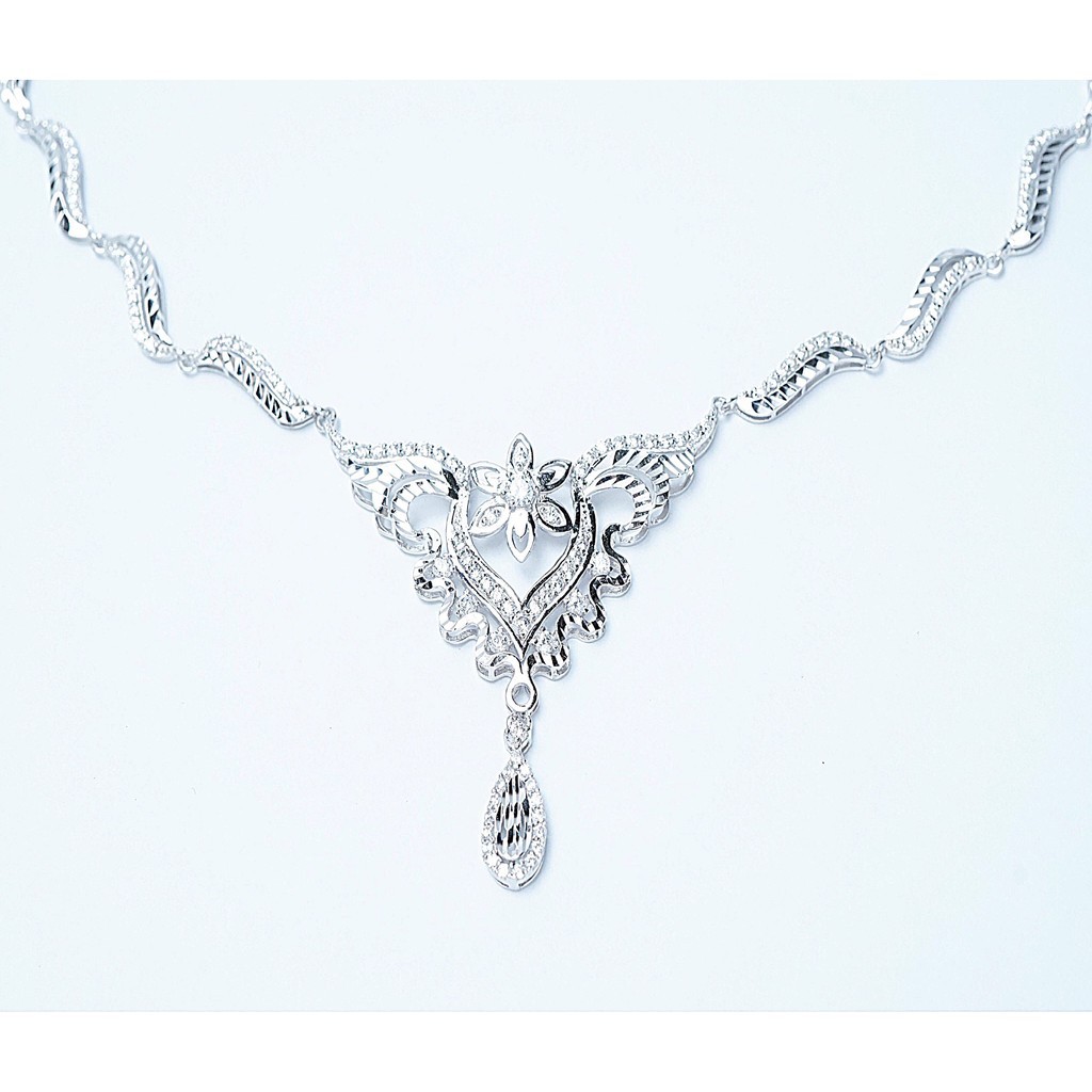 Kiềng trang sức bạc QMJ thanh lịch thiết kế sang trọng Q205