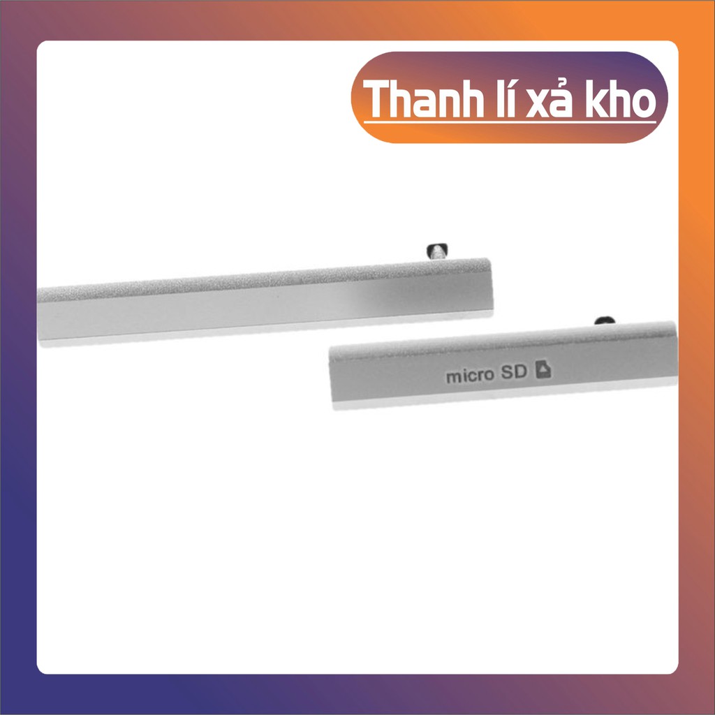 (Thanh Lý) Set 2 nắp đậy cho khe gắn thẻ SIM Micro SD + USB phù hợp với điện thoại SONY D6502 D6503 XPERIA Z2