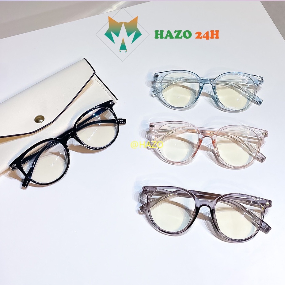 Mắt Kính Giả Cận Form Tròn Mũi 432 Tên Siêu Dễ Thương - Hazo
