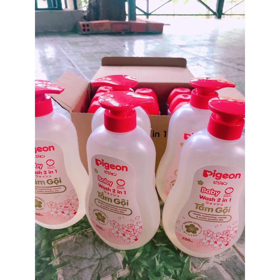 [CHÍNH HÃNG]Tắm gội dịu nhẹ 2 in 1 Sakura Pigeon 200ML/700ML