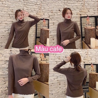 Áo Thun Nữ - Áo Len Nữ Trơn Basic Guu ATN01