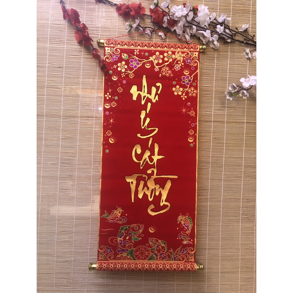 TẾT - LIỄN ĐƠN LỚN TRANG TRÍ TẾT - KÍCH THƯỚC 29cm x 67cm